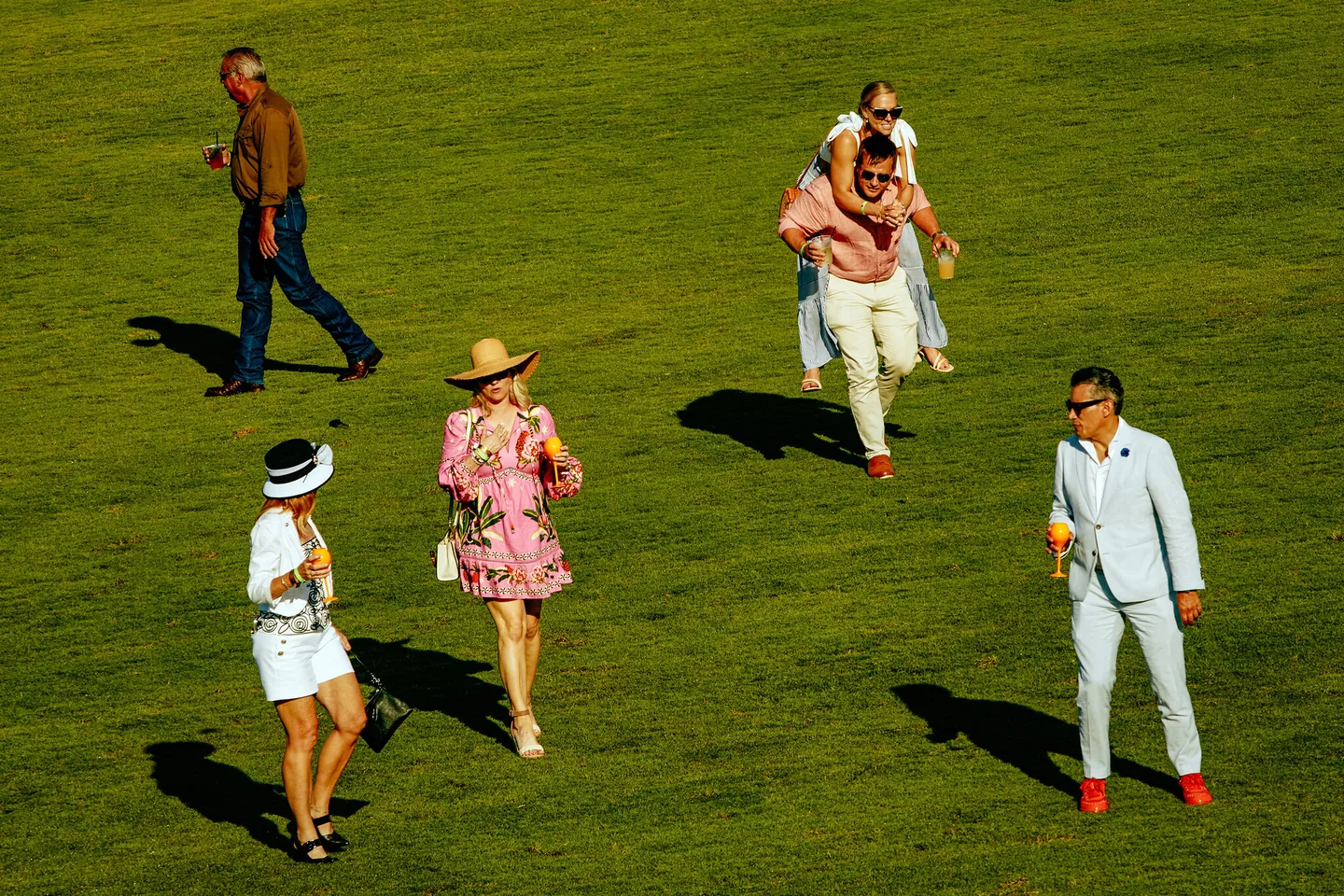 Attendees at the prestigious U.S. Open Polo Championship final in Wellington, Fla.